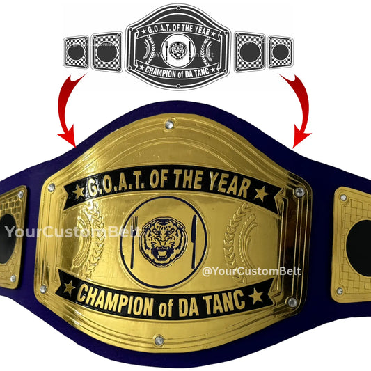 Yourcustombelt Personalized Pro Wrestling Belt – League Title – Personalized Name & Logo – Wrestling Fan Gift My Store