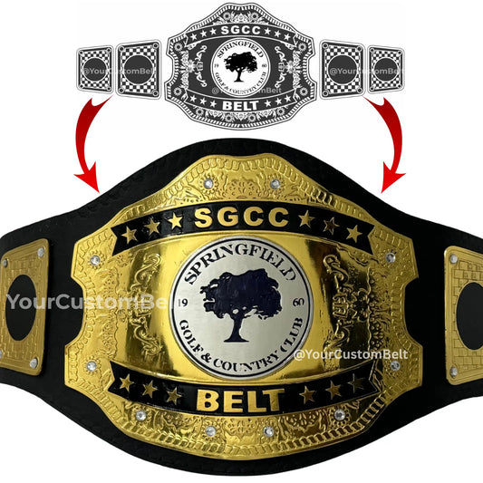 Yourcustombelt Personalized Pro Wrestling Belt – League Title – Personalized Name & Logo – Wrestling Fan Gift My Store