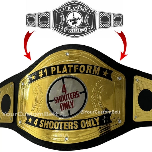 Yourcustombelt Personalized Pro Wrestling Belt – League Title – Personalized Name & Logo – Wrestling Fan Gift My Store