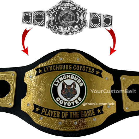 Yourcustombelt Personalized Pro Wrestling Belt – League Title – Personalized Name & Logo – Wrestling Fan Gift My Store