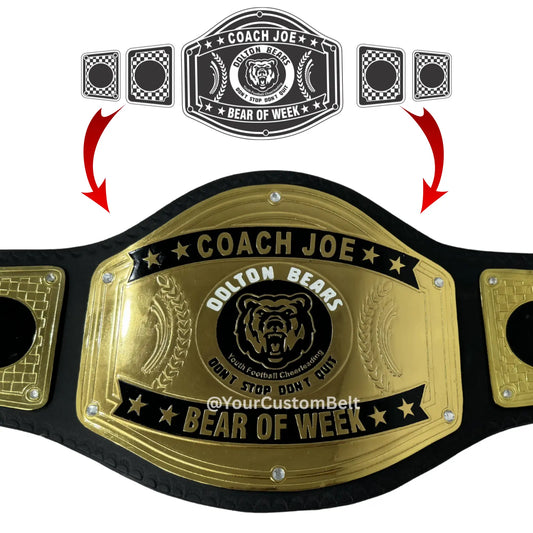Yourcustombelt Personalized Pro Wrestling Belt – League Title – Personalized Name & Logo – Wrestling Fan Gift My Store
