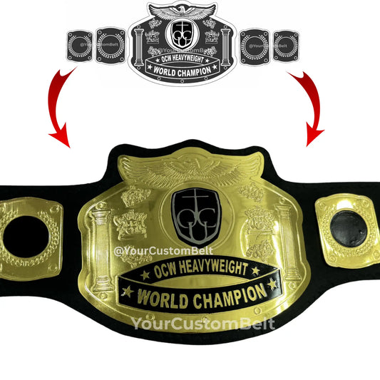 Yourcustombelt Personalized Pro Wrestling Belt – League Title – Personalized Name & Logo – Wrestling Fan Gift My Store