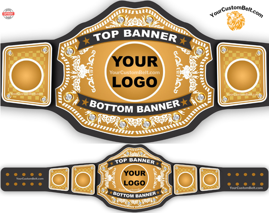 YourCustomBelt Customized Wrestling Belt – Fully Personalized For All Kind of Sports and Awards– Personalized Name & Main Plate Logo – Wrestling Fan Gift