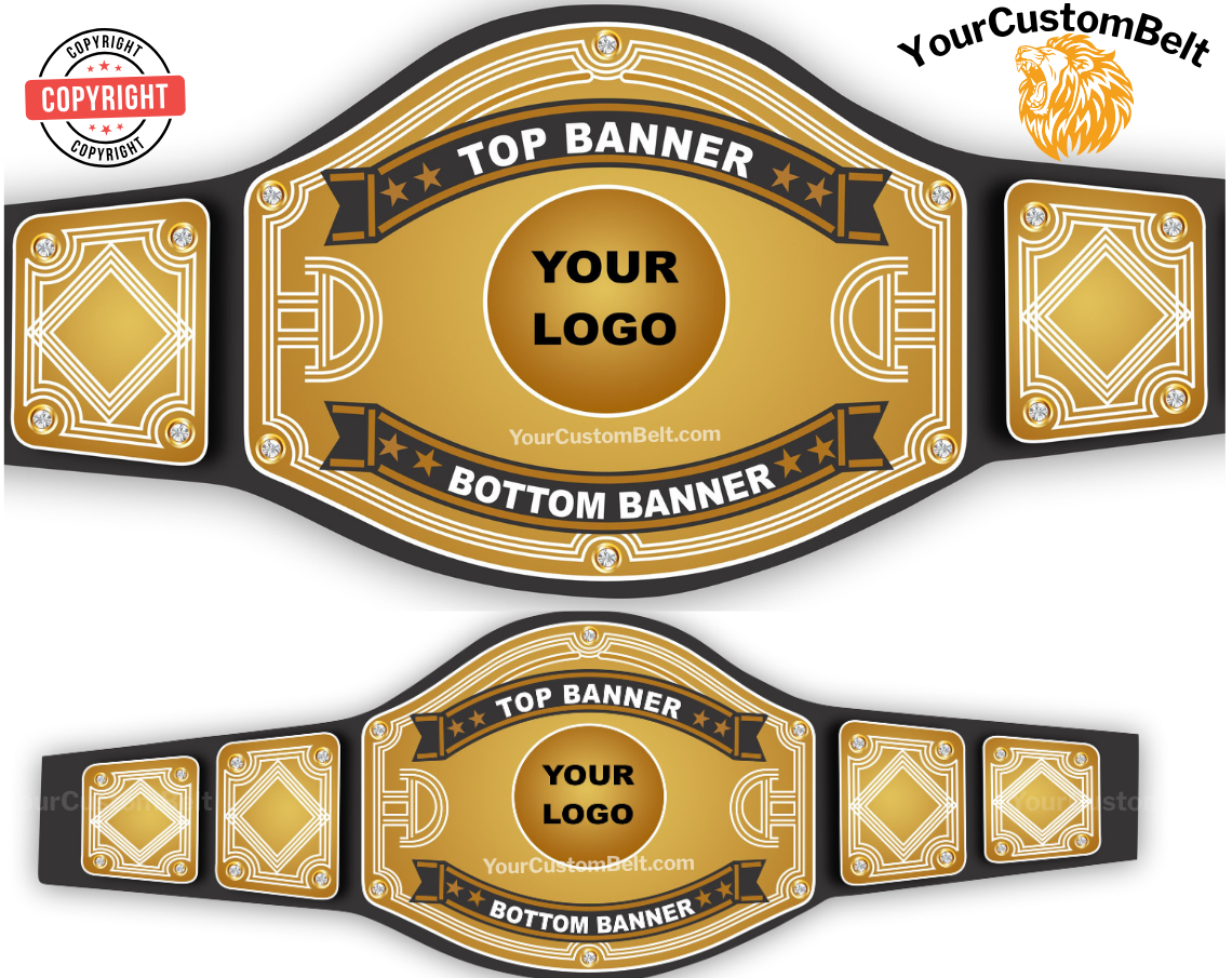 Yourcustombelt Personalized Pro Wrestling Belt – League Title – Personalized Name & Logo – Wrestling Fan Gift