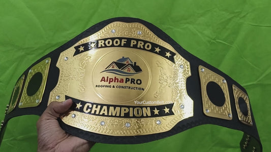 YourCustomBelt Customized Wrestling Belt – Fully Personalized For All Kind of Sports and Awards– Personalized Name & Main Plate Logo – Wrestling Fan Gift