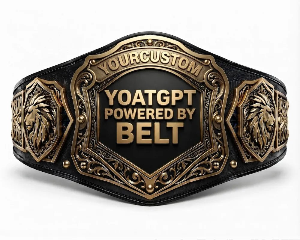 Championship Custom Belt – Personalized Title Belt