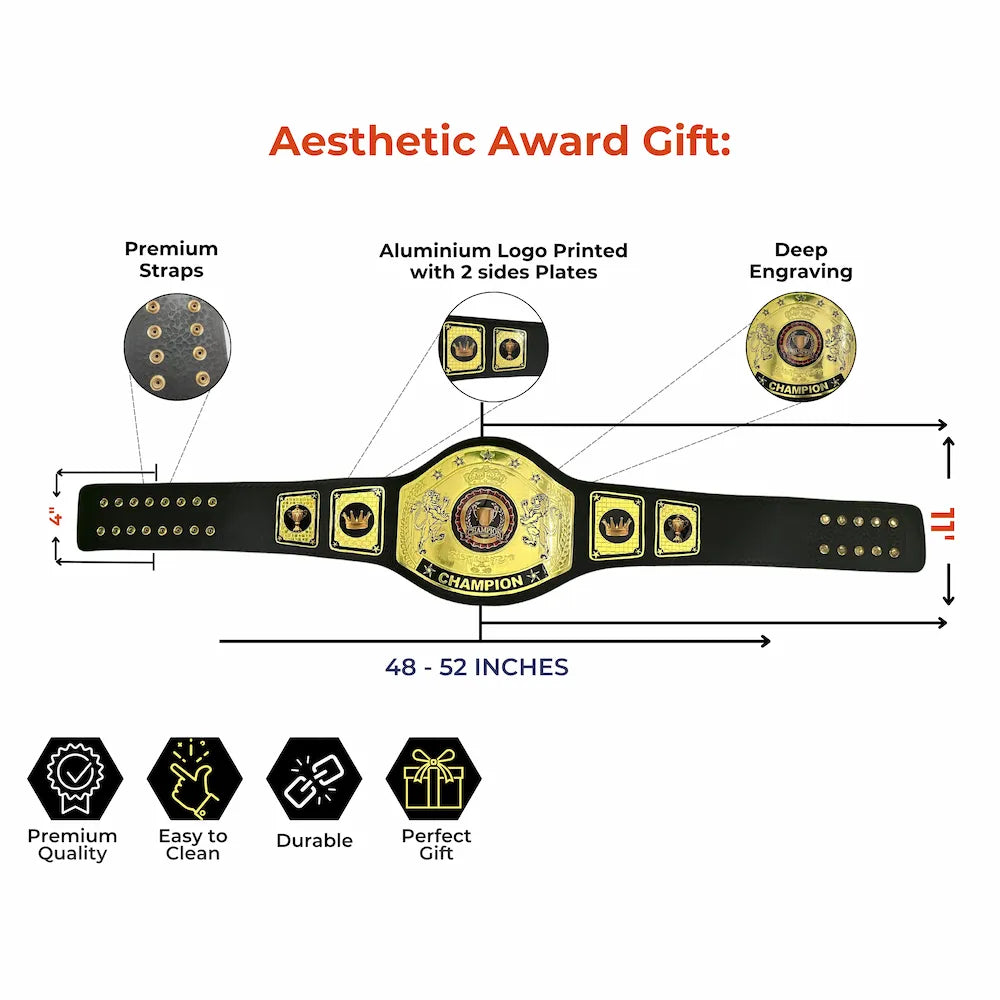 Championship Custom Belt – Personalized Title Belt